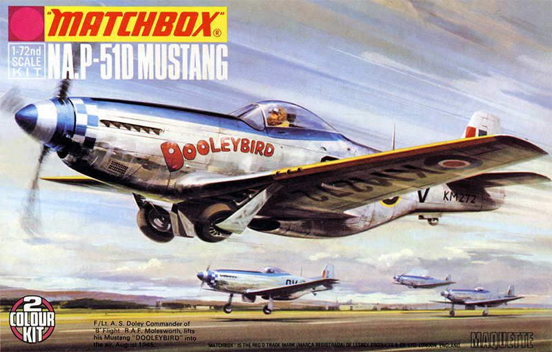 Matchbox P51-D Mustang box front